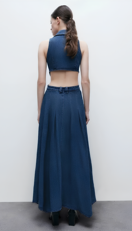 Robe trapeze jean - Robe Addict