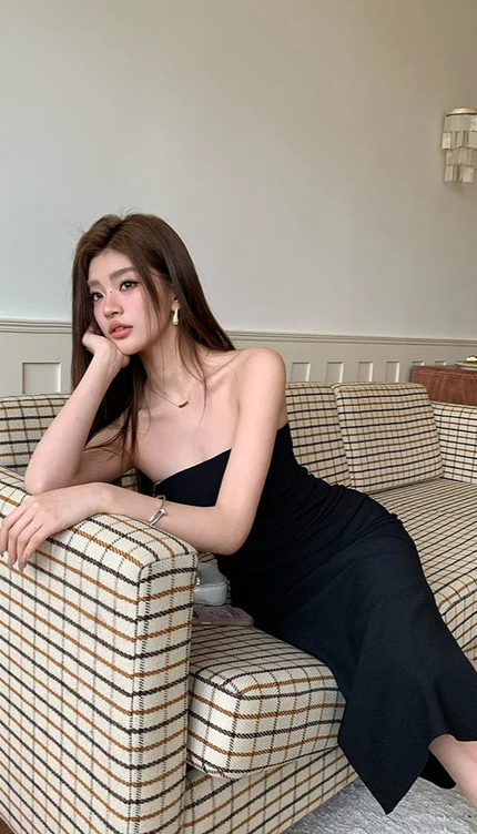 Robe tube noir - Robe Addict