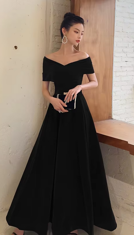 Robe velour col bateau - Robe Addict