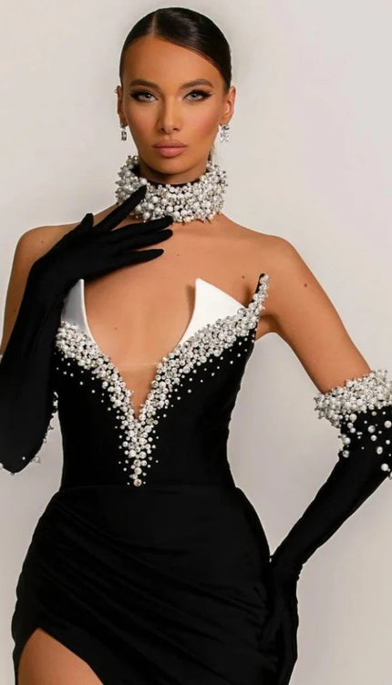 Robe velour strass - Robe Addict