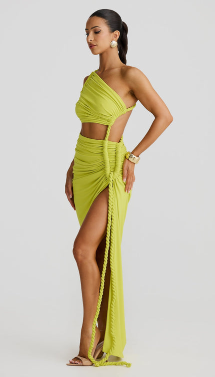 Robe vert jaune - Robe Addict