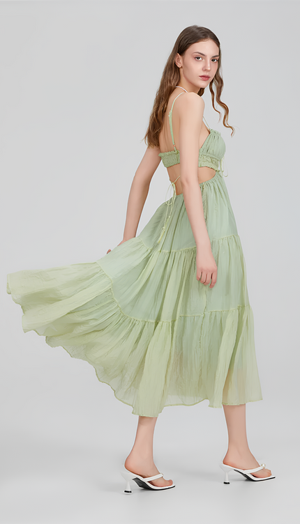 Robe verte goa - Robe Addict