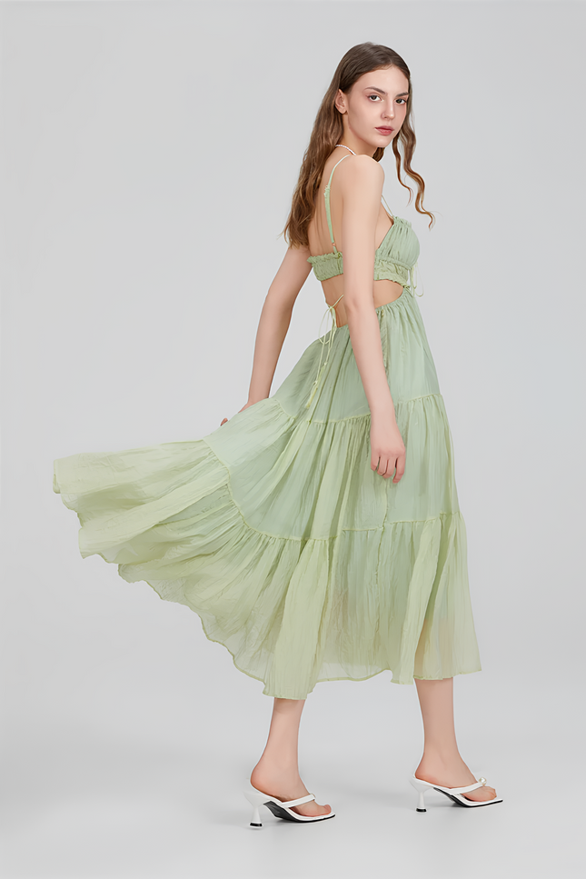 Robe verte goa - Robe Addict