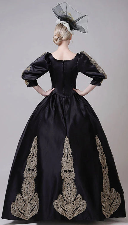 Robe victorienne noire - Robe Addict