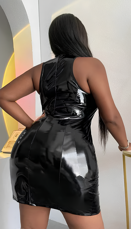 Robe vinyle grande taille - Robe Addict
