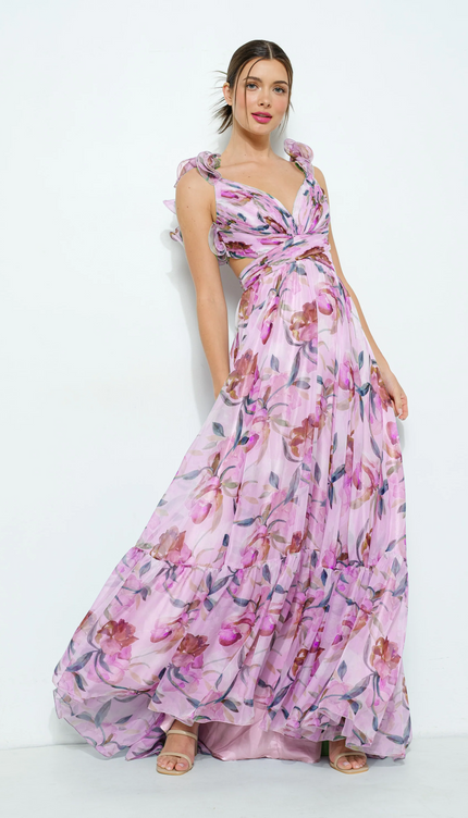 Robe voile fleurie - Robe Addict